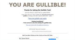 Desktop Screenshot of gullibletest.com