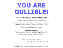 Tablet Screenshot of gullibletest.com